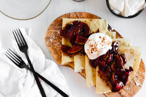 Fall Spiced Marionberry Gluten Free Crepe Recipe
