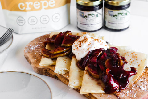 Fall Spiced Marionberry Gluten Free Crepe Recipe