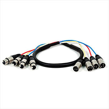 Monoprice 4-Channel XLR Male to XLR Female Snake Cable