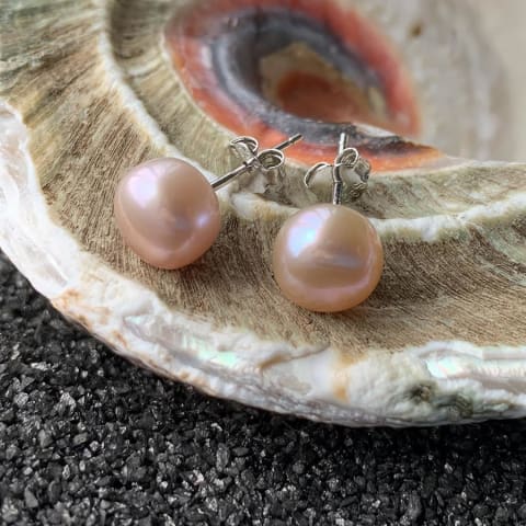 Natural Freshwater Pearl Earrings - PROMO FREE SHIPPING