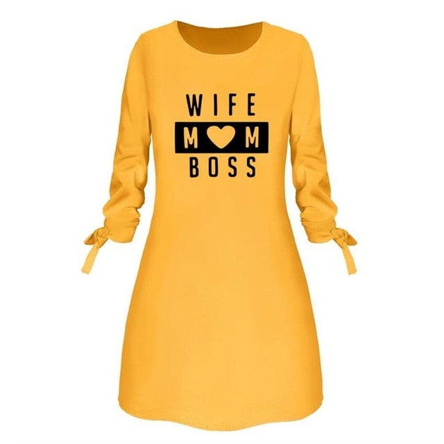 wife mom boss dress