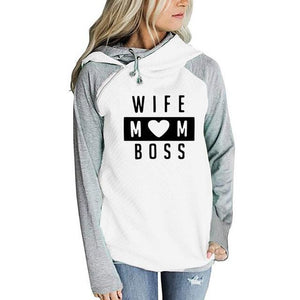 wife mom boss sweatshirt brooklyn