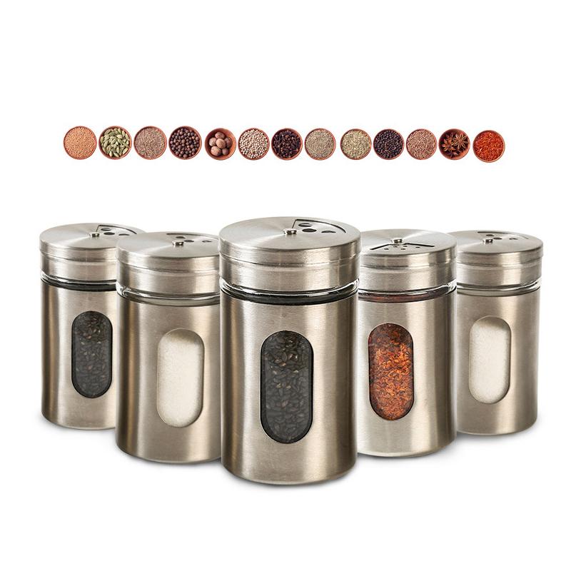 Stainless Steel Spice Jars BBQ - Herbs 