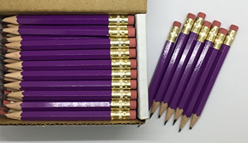 Half Pencils with Eraser - Golf, Classroom, Pew, Short, Mini, Non