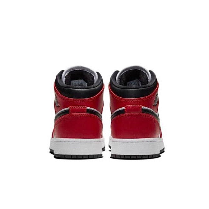 Air Jordan 1 Mid GS Chicago Toe Black Gym Red – SoleMate Sneakers