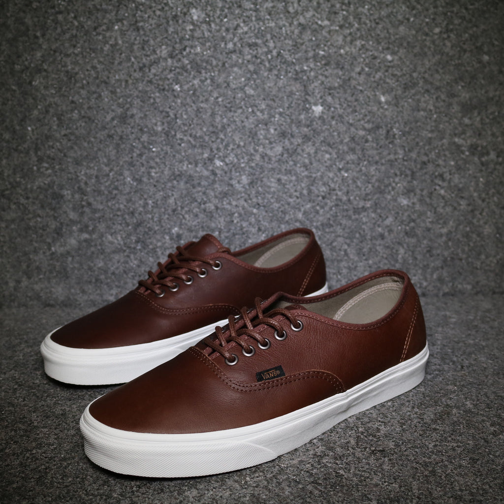 vans authentic black brown