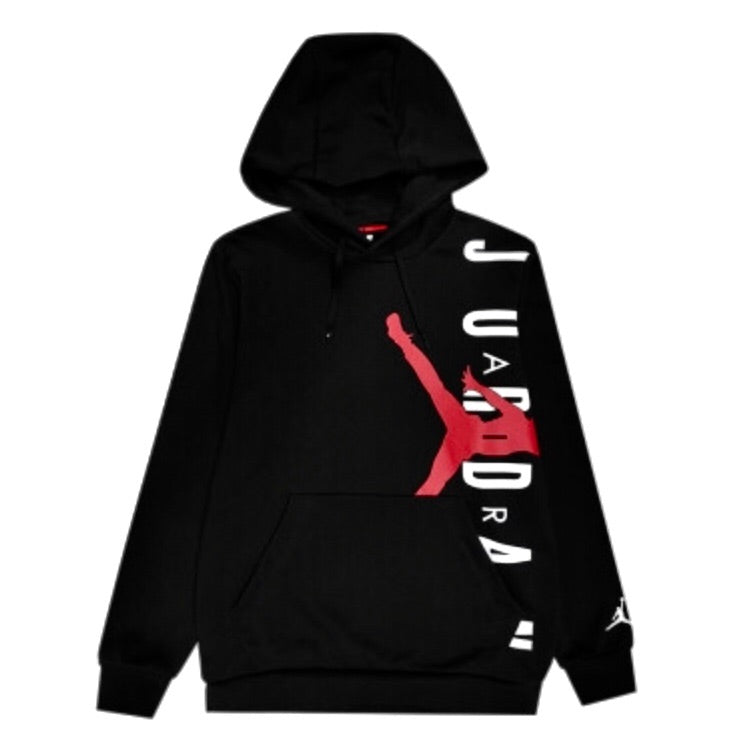 jordan hoodie black red