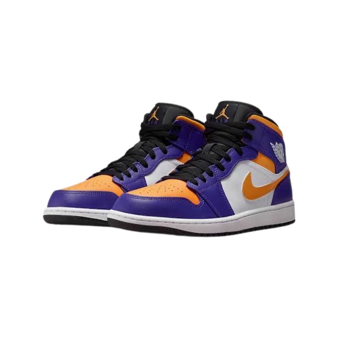 yellow and purple jordan 1