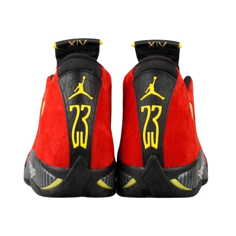 black and yellow ferrari jordans