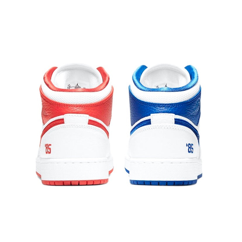 red and blue air jordans
