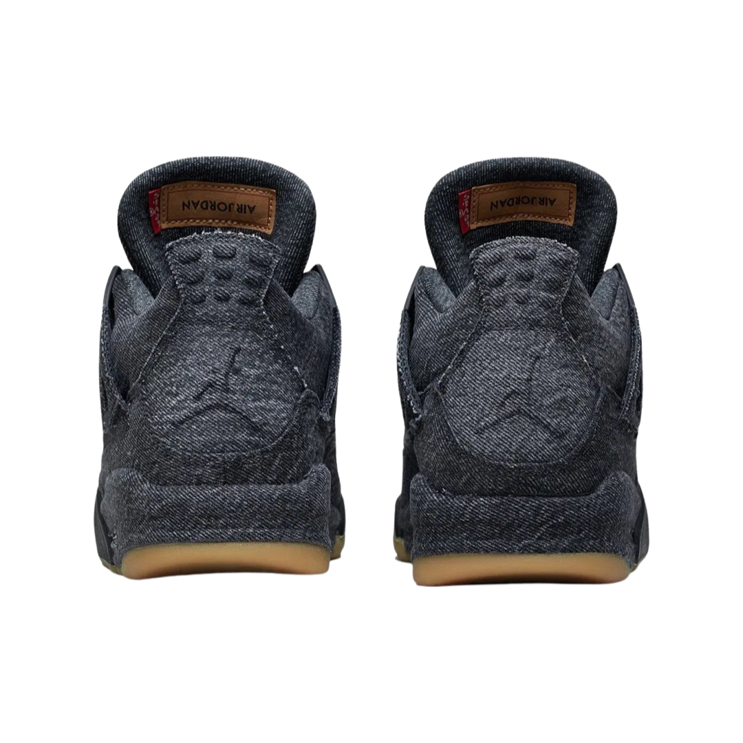 Air Jordan 4 Retro Levis Black Denim (Blank Tag) – SoleMate Sneakers
