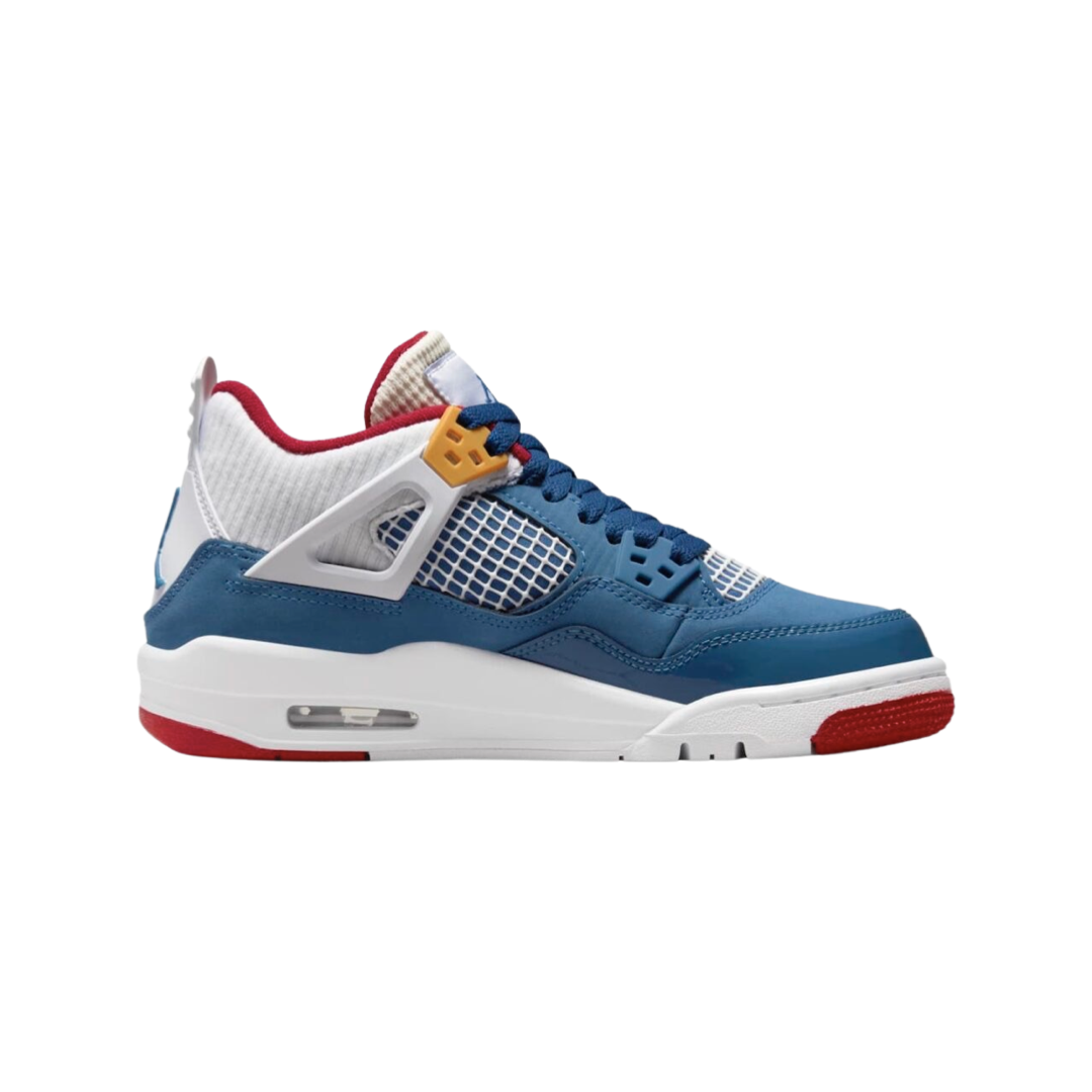 blue red white jordan 4