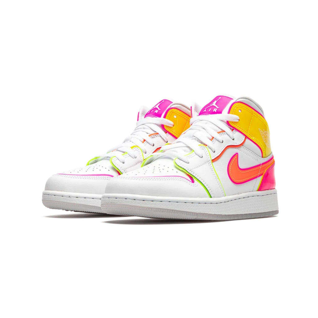 jordan 1 mid edge glow grade school