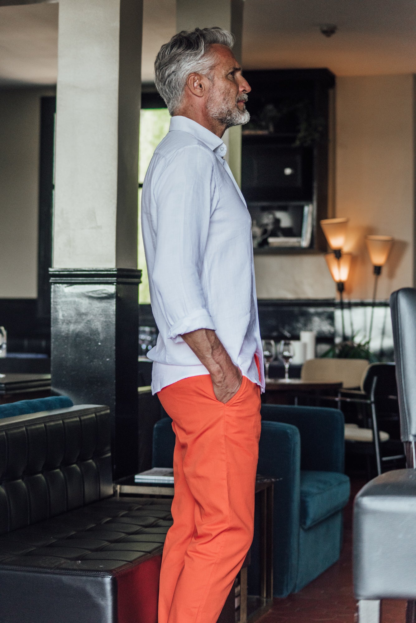 Tartane pants - Orange