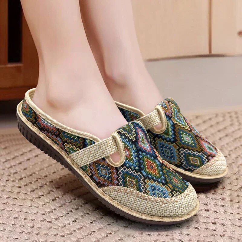 Women's Shoes Ethnic Casual Slippers