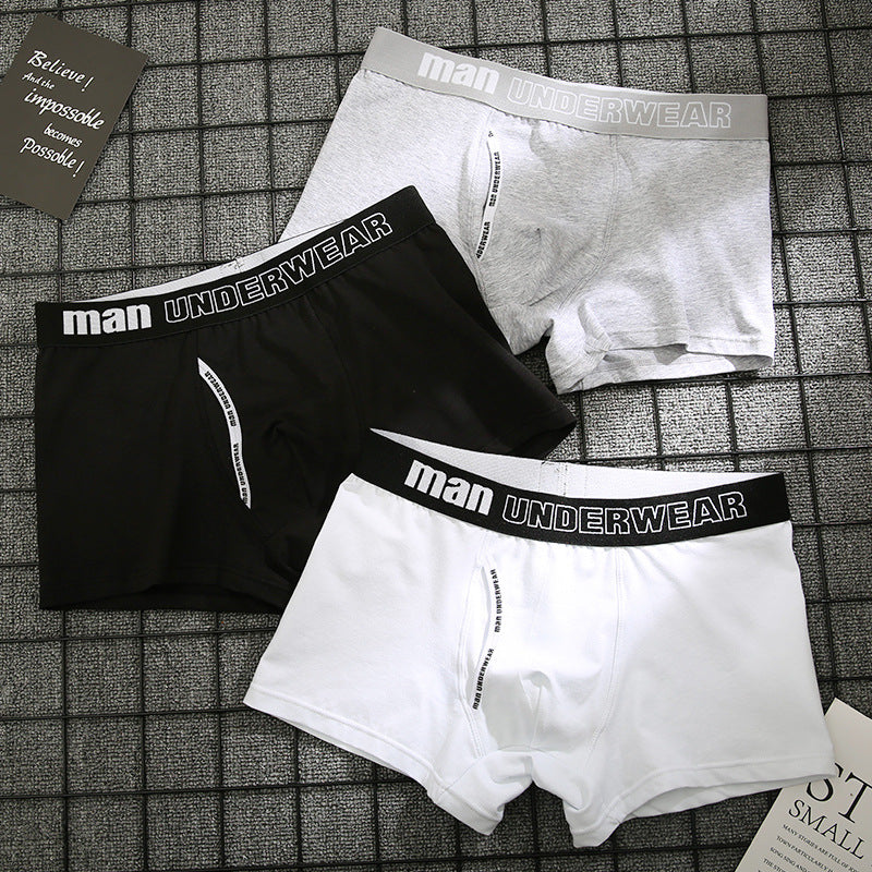 Cotton underpants male pure men panties shorts C4B – Come4Buy eShop