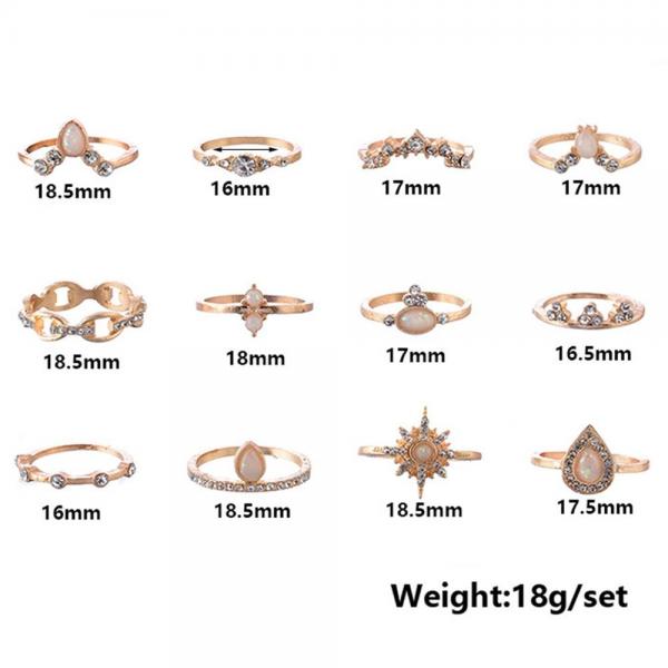 12 Pcs/set Bohemian Ring Set – Come4Buy eShop