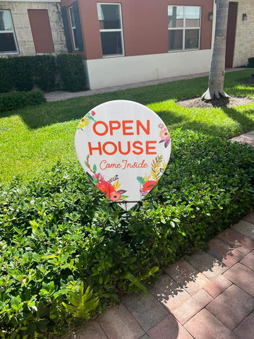 Open House sign