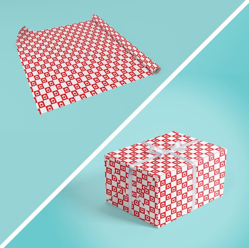 Wrapping Paper - House Checker