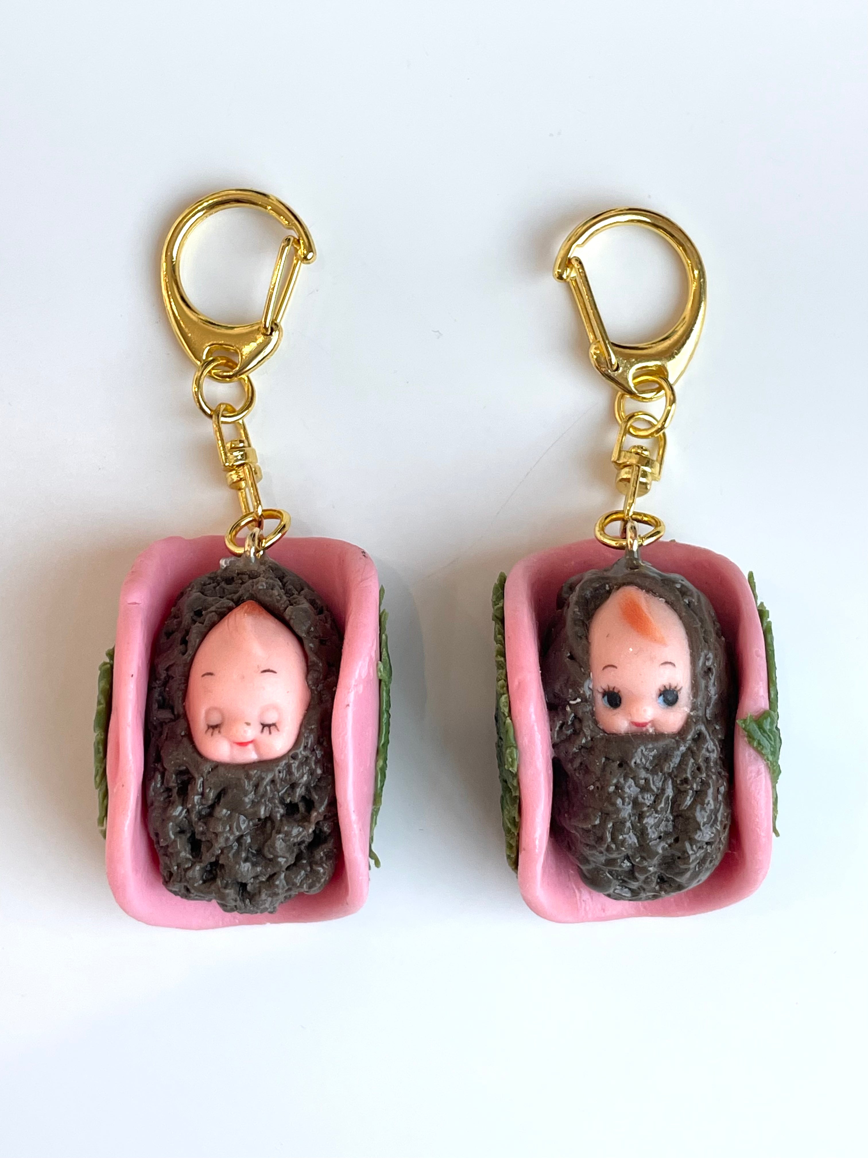 JAPANESE BEEF WRAP KEWPIE KEYCHAIN