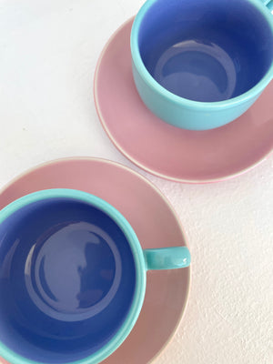 COLOR BLOCK TEA CUP SET - Ri-Ri-Ku
