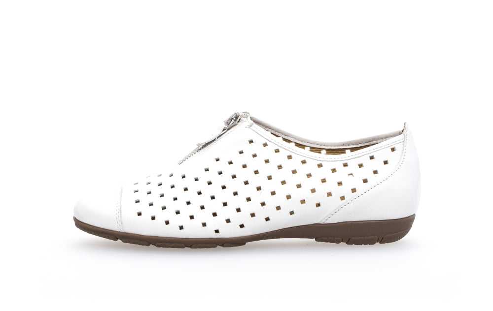 gabor white flat shoes