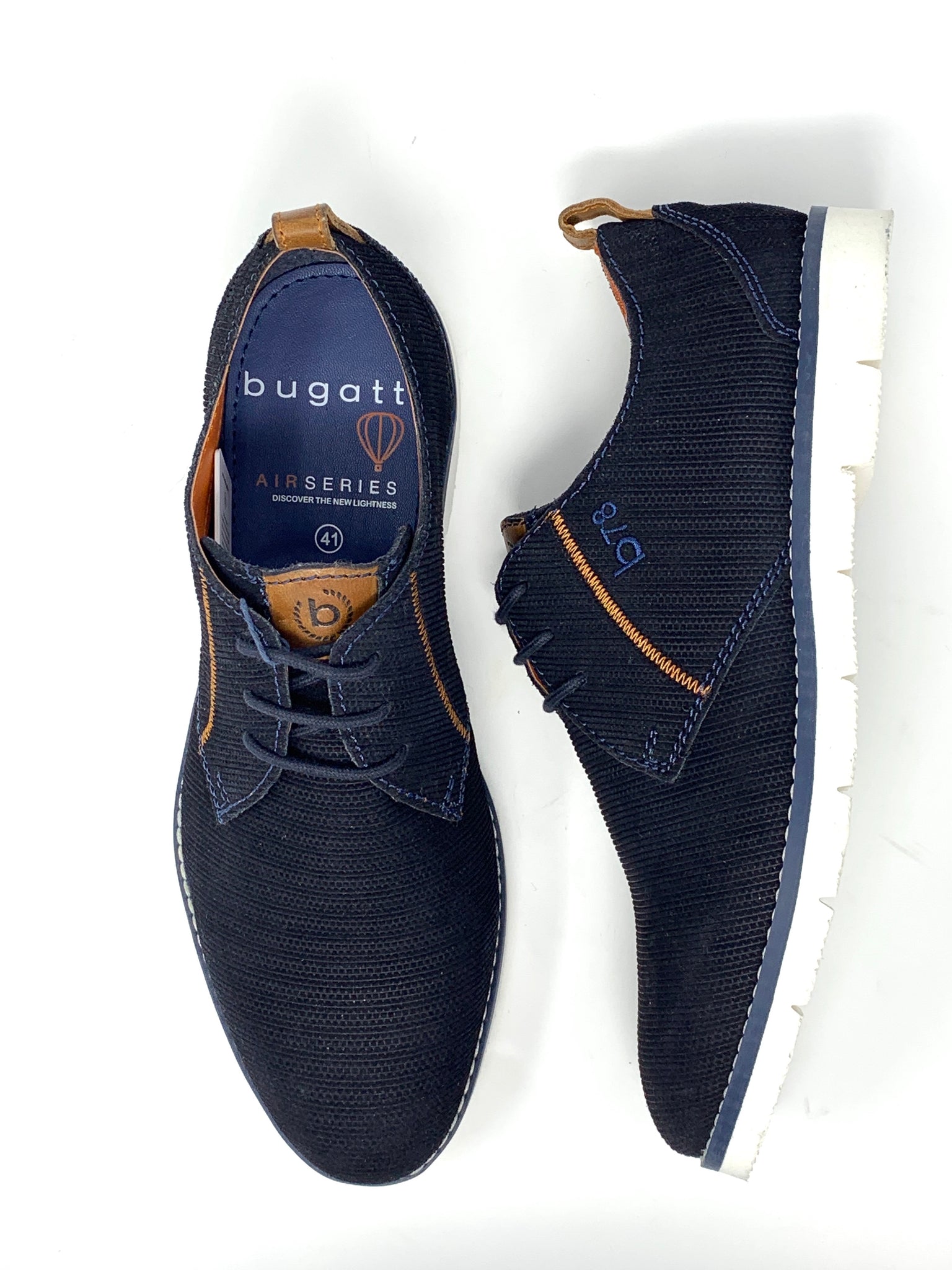 bugatti blue suede shoes