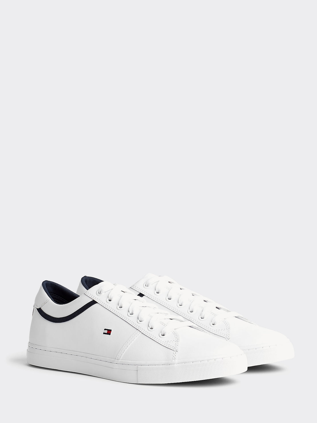 Tommy Hilfiger White Leather Lace-Up 