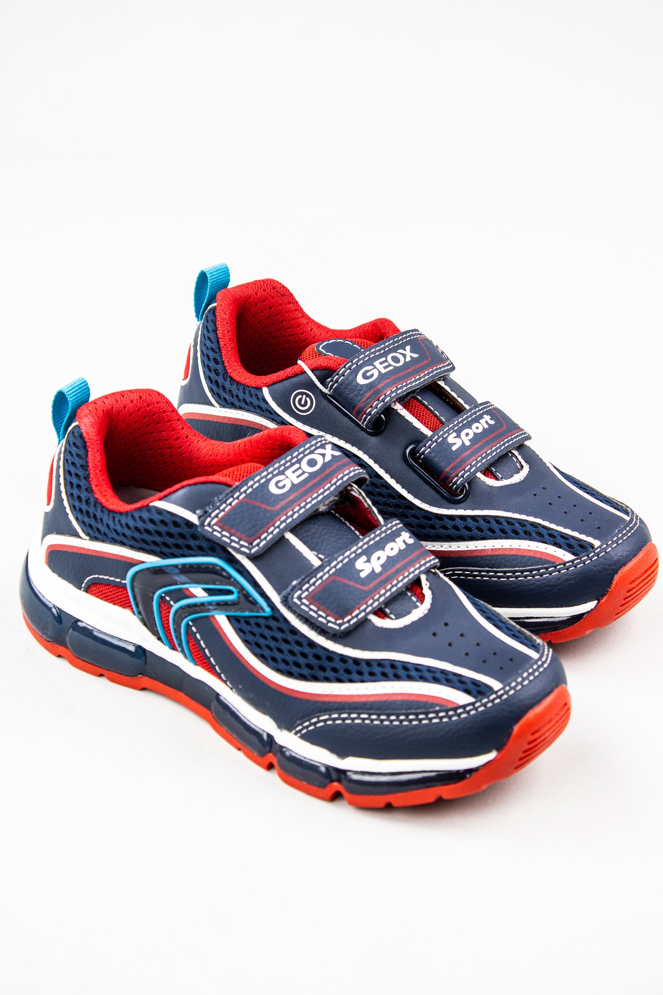 J0244C | Boys Navy & Red with Lights –