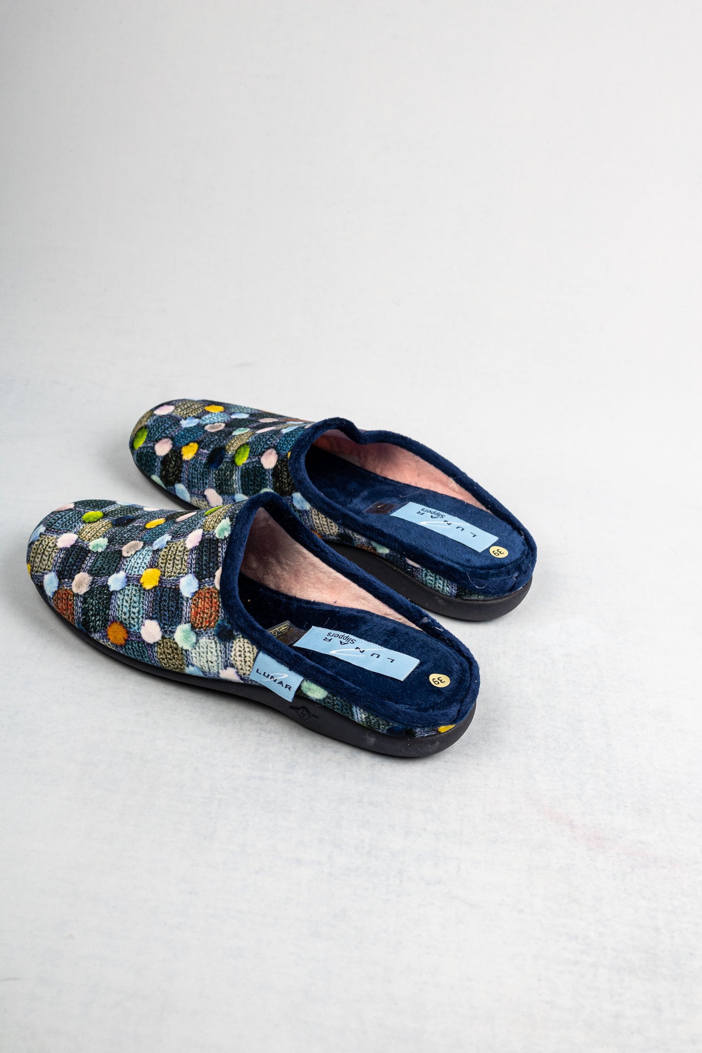 dotted slippers