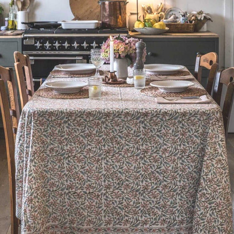 Peachy Blossom Tablecloth