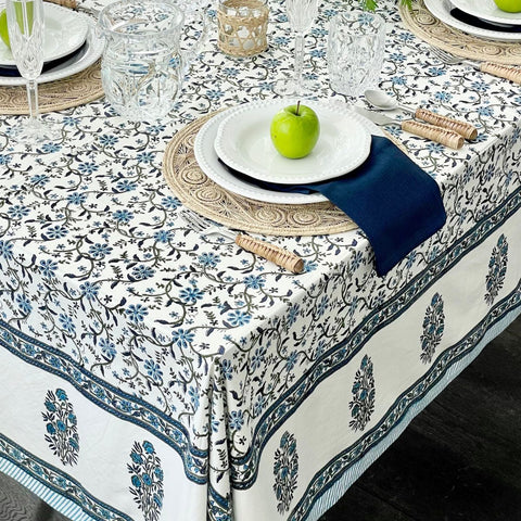 block print tablecloth