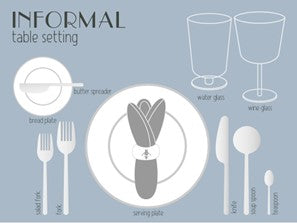 informal table setting