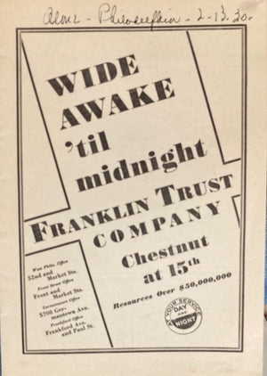 (Philadelphia) Broad Street Theatre. "Dracula." Feb. 10, 1930. - the Cook's Bookcase