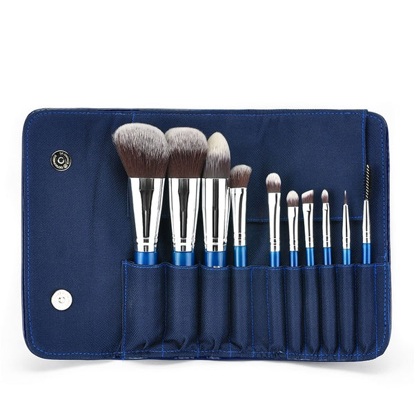 10pc iB Professional Brush Set With Blue Carry Case 1