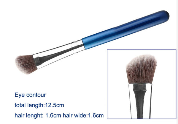10pc iB Professional Brush Set With Blue Carry Case 6