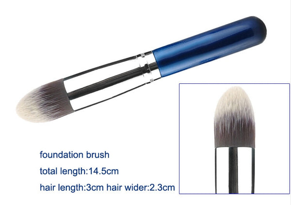 10pc iB Professional Brush Set With Blue Carry Case 8