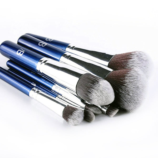 10pc iB Professional Brush Set With Blue Carry Case 4