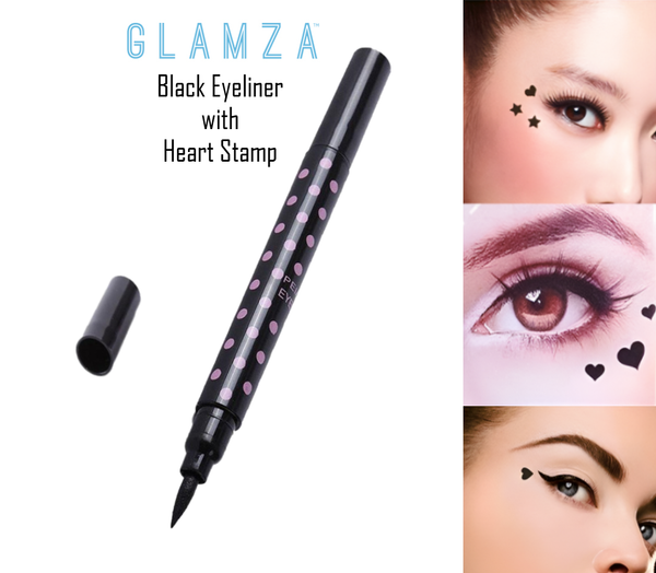 Glamza Liquid Eyeliner Pen with Heart Stamp 0