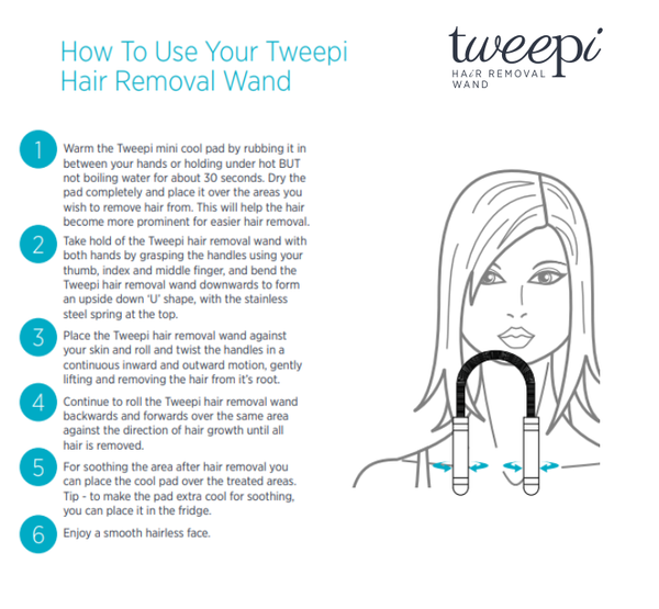 Tweepi Hair Removal Wand With Cool Pack 1