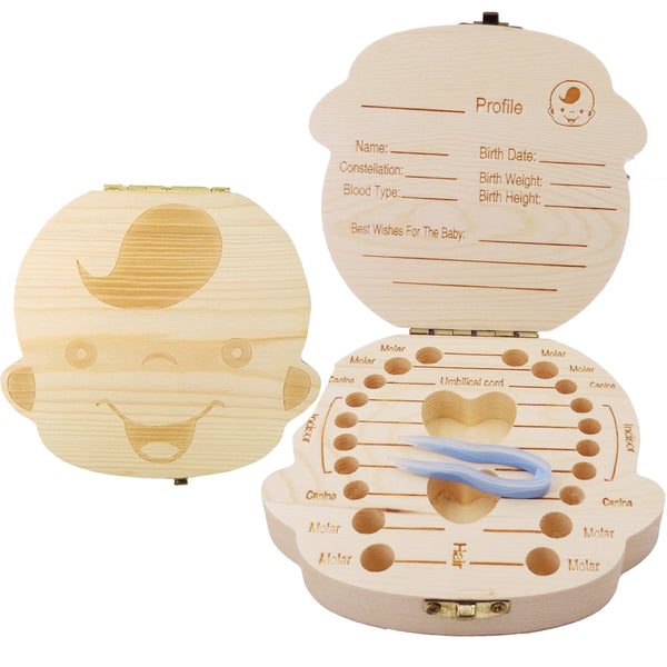 Baby Boys & Girls Keepsake Tooth and Lanugo Box 6