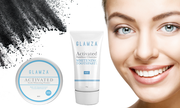 Glamza Activated Bamboo Charcoal Whitening Toothpaste and or Powder - Non Fluoride Mint 0