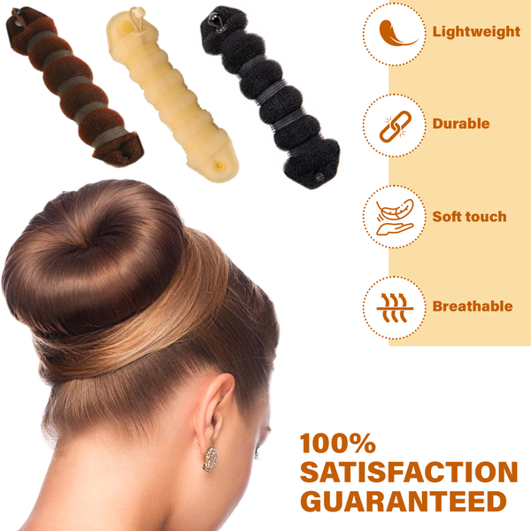 Hair So Hair Bun Roll in 3 Colours - 2 Sizes 0