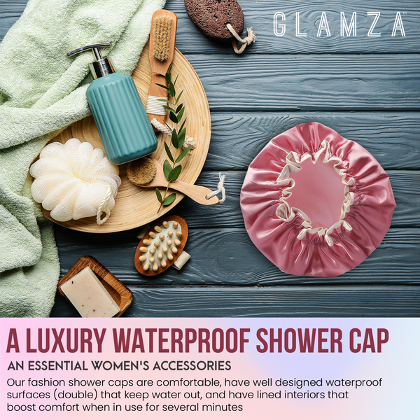 Glamza Luxury Shower Caps 0