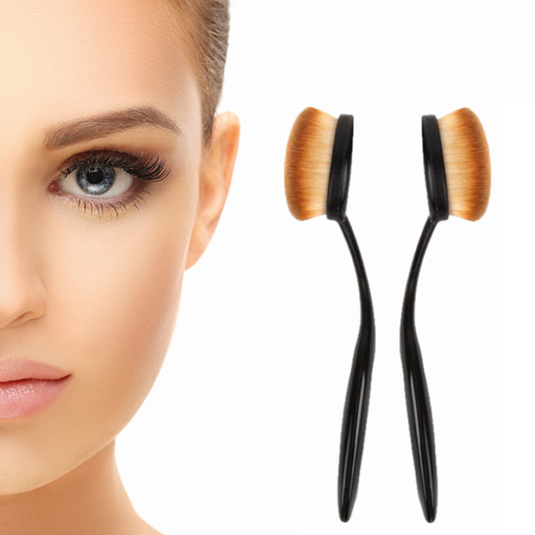 Glamza Oval Foundation Contour Makeup Brush 0