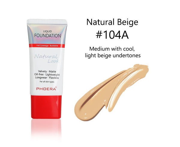 Phoera Velvety Matte Liquid Foundation 5