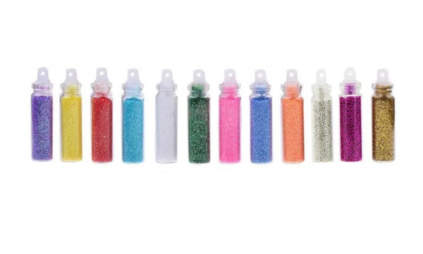 Glamza 12 Mini Glitter Bottles -Arts & Crafts, Fancy Dress & Makeup 3