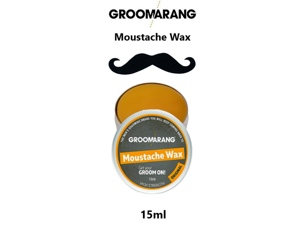 Groomarang Powerful Moustache Wax Original or Sandalwood 15ml & 30ml 2