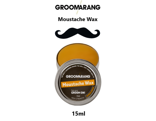 Groomarang Powerful Moustache Wax Original or Sandalwood 15ml & 30ml 1