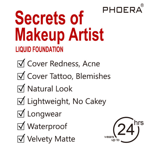 Phoera Velvety Matte Liquid Foundation 18